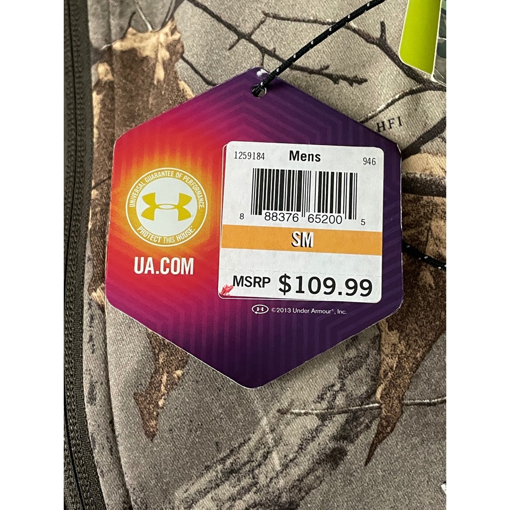 Under Armour ColdGear Infrared Scent Control Camo Hunting Vest Mens SM 1259184 - Picture 5 of 8